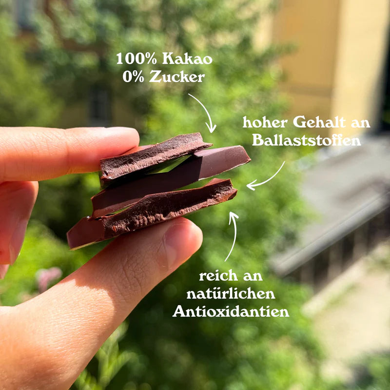 100 % Bio-Kakao-Tafel – perfekt für Desserts und Bowls!🍫🎂