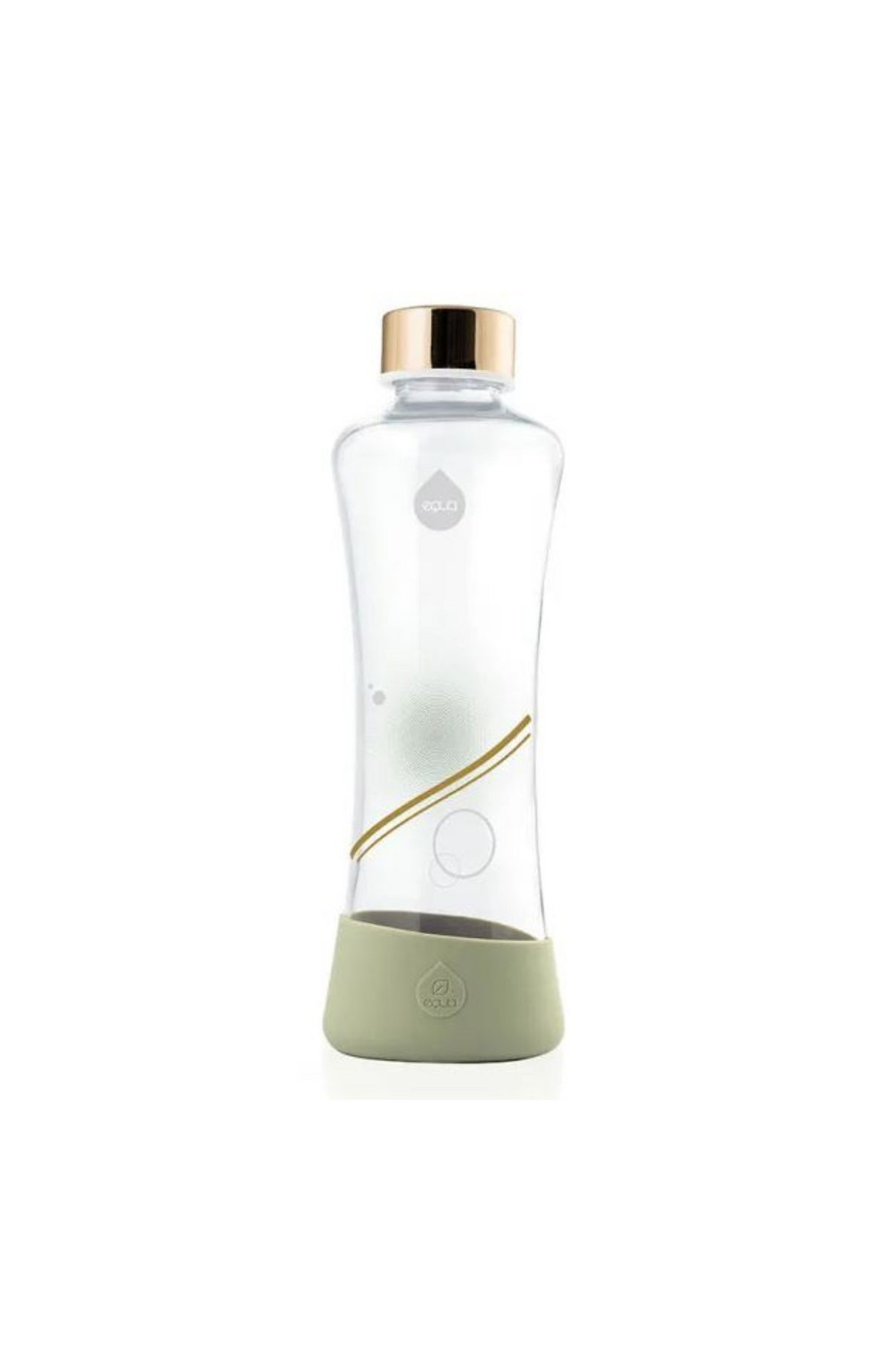 equa Glasflasche – Trinkflasche aus Glas 550 ml (Design wählbar)